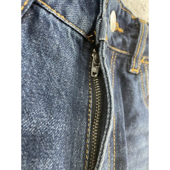 Free People Size24 Wide Leg Distressed Hem High Rise Women’s Jeans - Picture 8 of 9